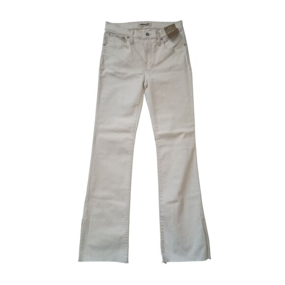 Madewell Kick Out 27 Full Length Jeans Vintage Canvas NO641 Stretch Raw Hem NWT - Picture 2 of 14